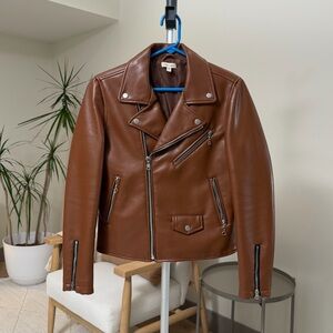 Women's | Urban Outfitters Silence + Noise Tan Moto Jacket | Small